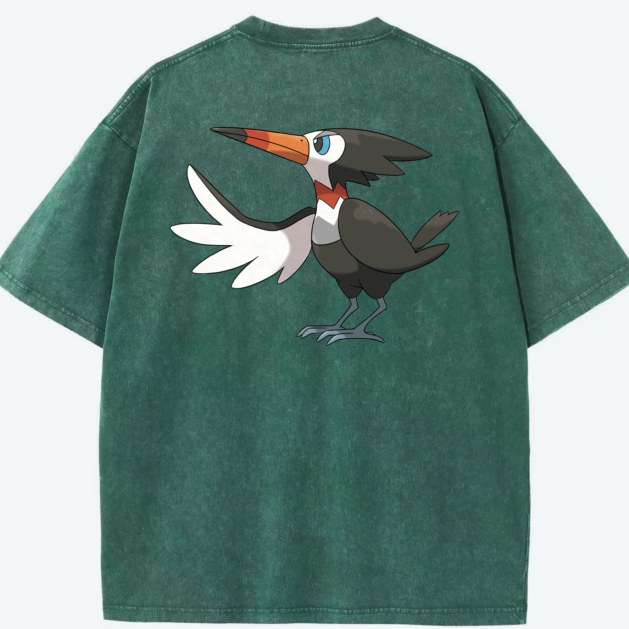 （画像用） ポケットモンスター Pokémon 綿100% ヴィンテージ風 半袖Tシャツ（背面プリント）